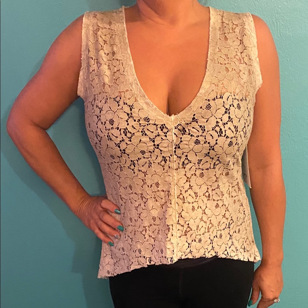 Rebecca Elliot lace top